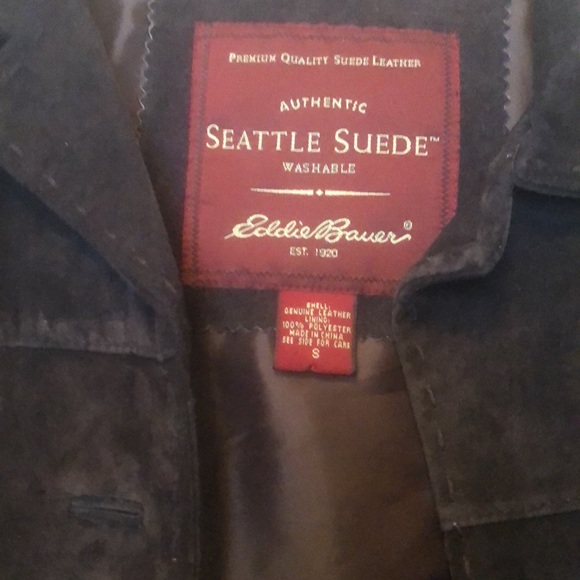 Eddie Bauer washable suede jacket never worn - Picture 4 of 8